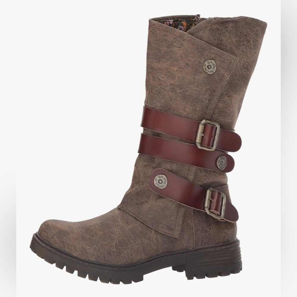 Blowfish Malibu Rider Moto Boots | Buckle Strap Vegan Boots | Size 7 - Picture 2 of 15